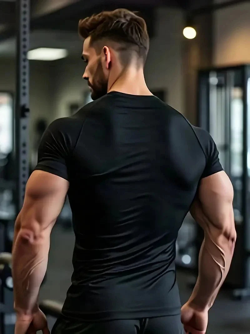 Gym Hub  Men's Compression T-Shirt Gym Workout