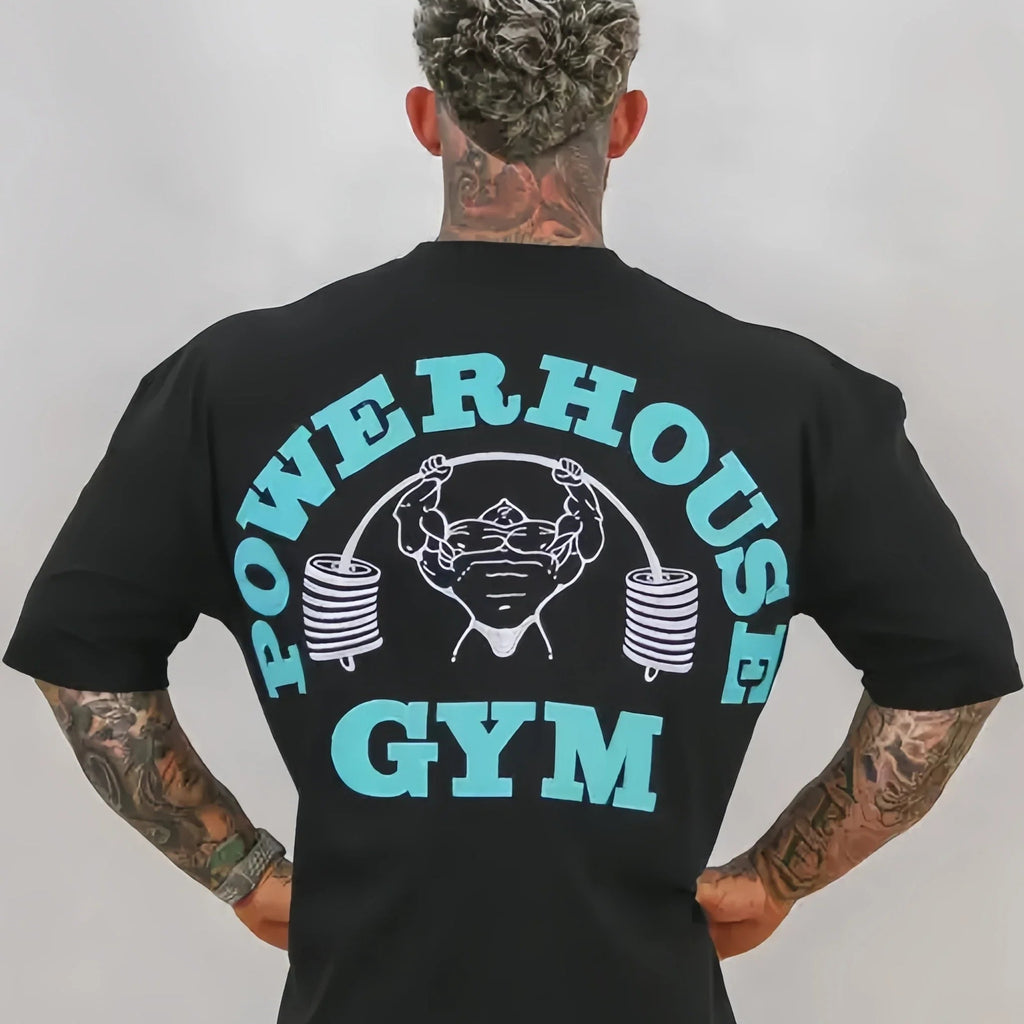 Camiseta de fitness para hombre GYM: transpirable y absorbente del sudor. Confeccionada en algodón puro, es suave y cómoda de llevar