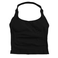 Top de gimnasio para mujer, top sin mangas con tirantes para entrenar, top deportivo acolchado