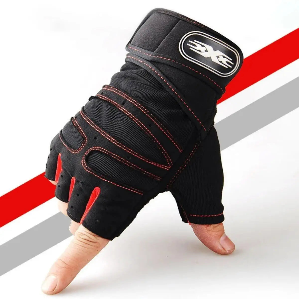 Guantes de gimnasio para hombres y mujeres, guantes de pulsera de levantamiento de pesas, entrenamiento de pesas, entrenamiento deportivo, ejercicio, ciclismo, guantes a prueba de golpes