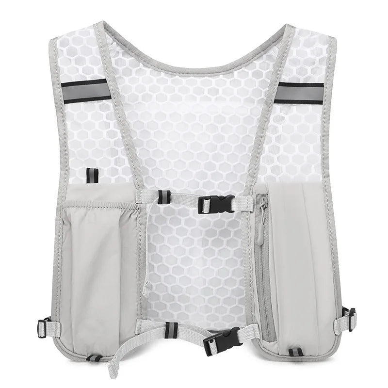Chaleco hidratante para correr para mujeres y hombres, resistente al agua, transpirable, mochila para correr, senderismo, ciclismo, senderos, maratones