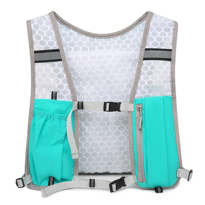 Chaleco hidratante para correr para mujeres y hombres, resistente al agua, transpirable, mochila para correr, senderismo, ciclismo, senderos, maratones