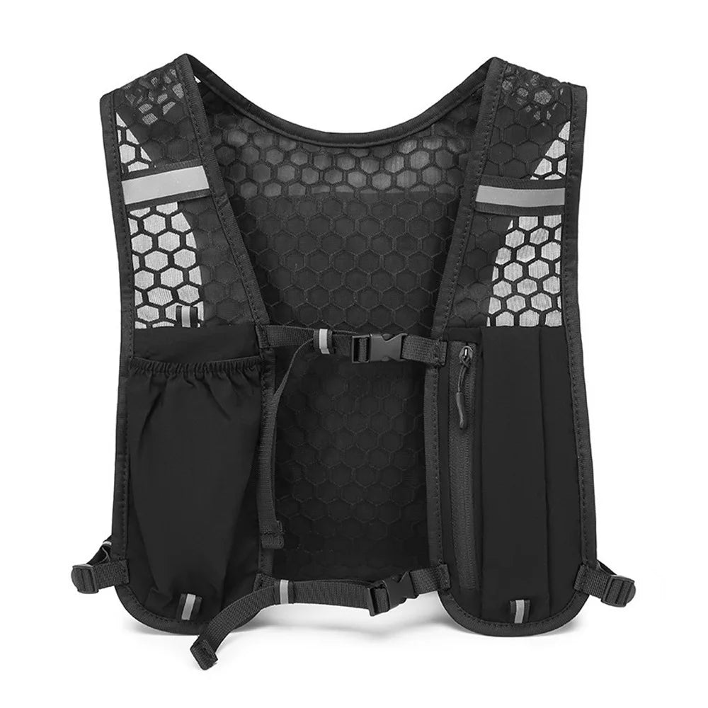 Chaleco hidratante para correr para mujeres y hombres, resistente al agua, transpirable, mochila para correr, senderismo, ciclismo, senderos, maratones