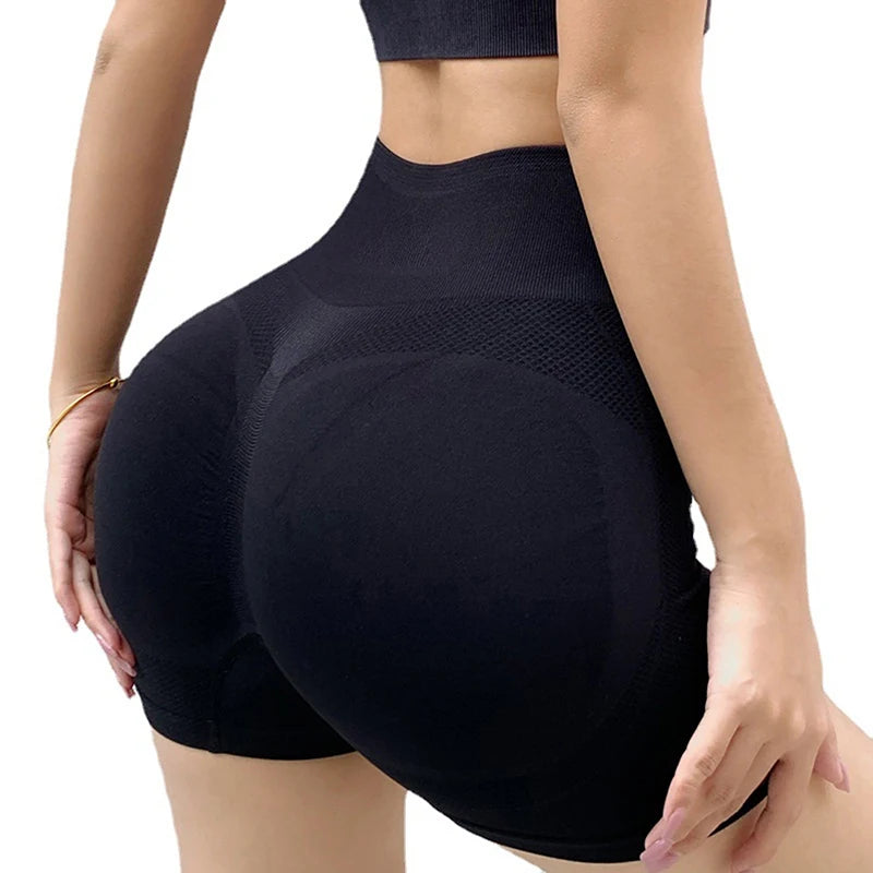Leggins para mujeres  Fitness Cintura alta Push Up Pantalones cortos de gimnasio