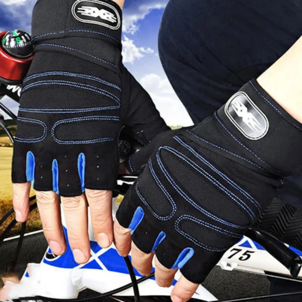 Guantes de gimnasio para hombres y mujeres, guantes de pulsera de levantamiento de pesas, entrenamiento de pesas, entrenamiento deportivo, ejercicio, ciclismo, guantes a prueba de golpes