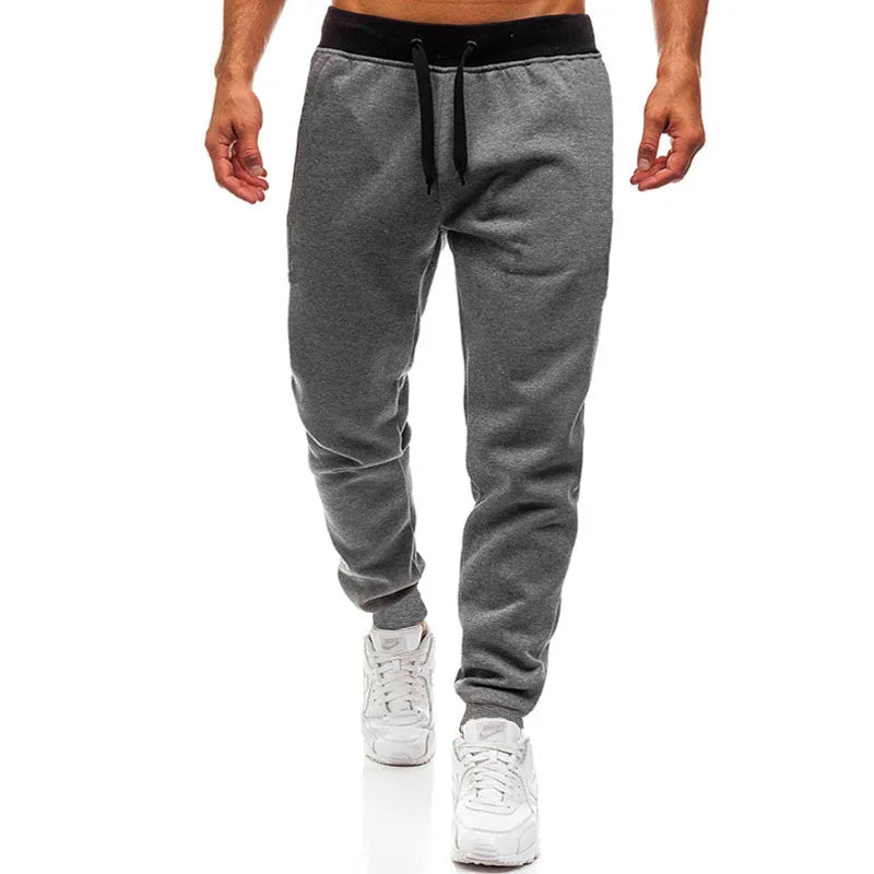 1pc Pantalones deportivos casuales para hombre, entrenamiento para correr, pantalones largos para correr, pantalones deportivos de gimnasio para hombres, pantalones de chándal